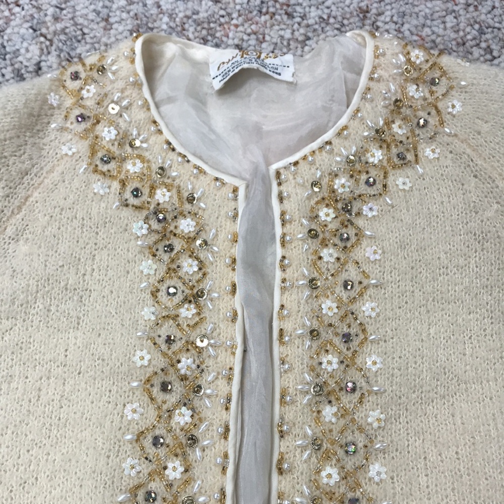 Vintage 1950’s beaded cardigan